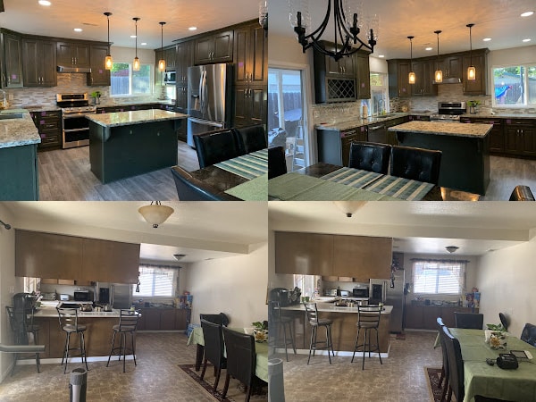 Kitchen remodeling before and after