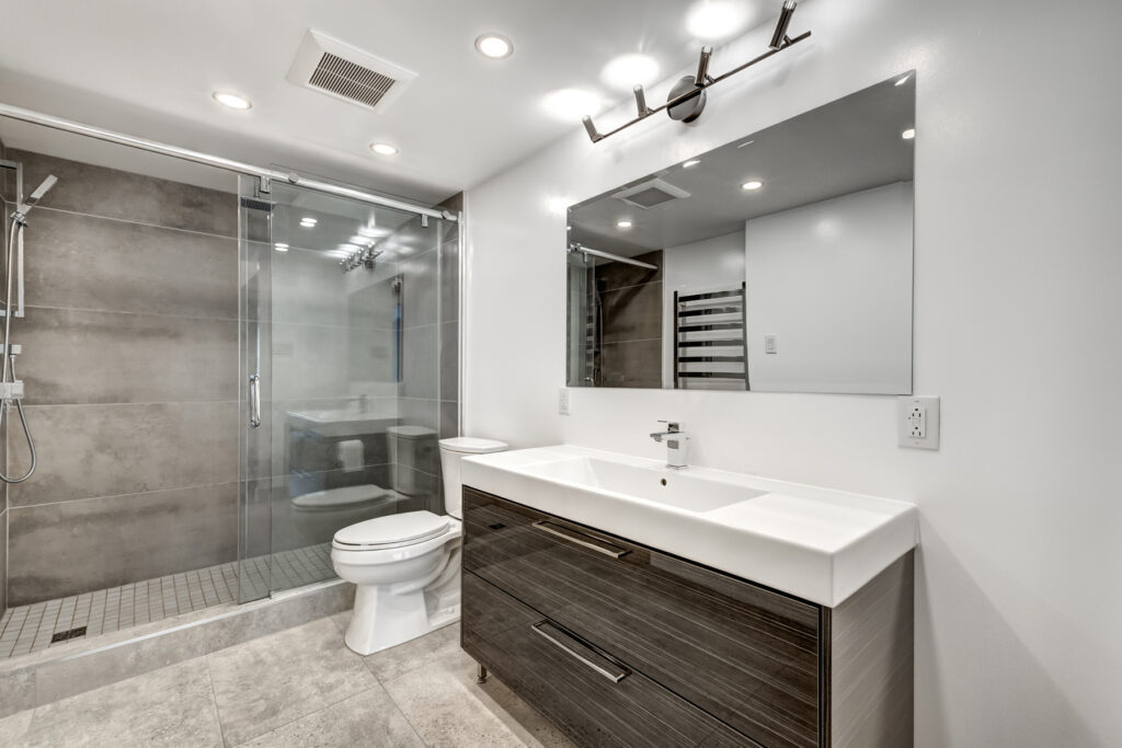 Modern bathroom design and renovation