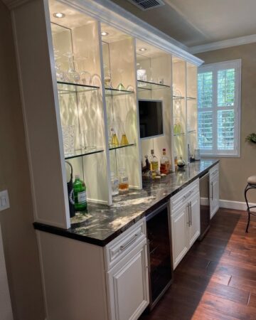 Custom glass cabinets