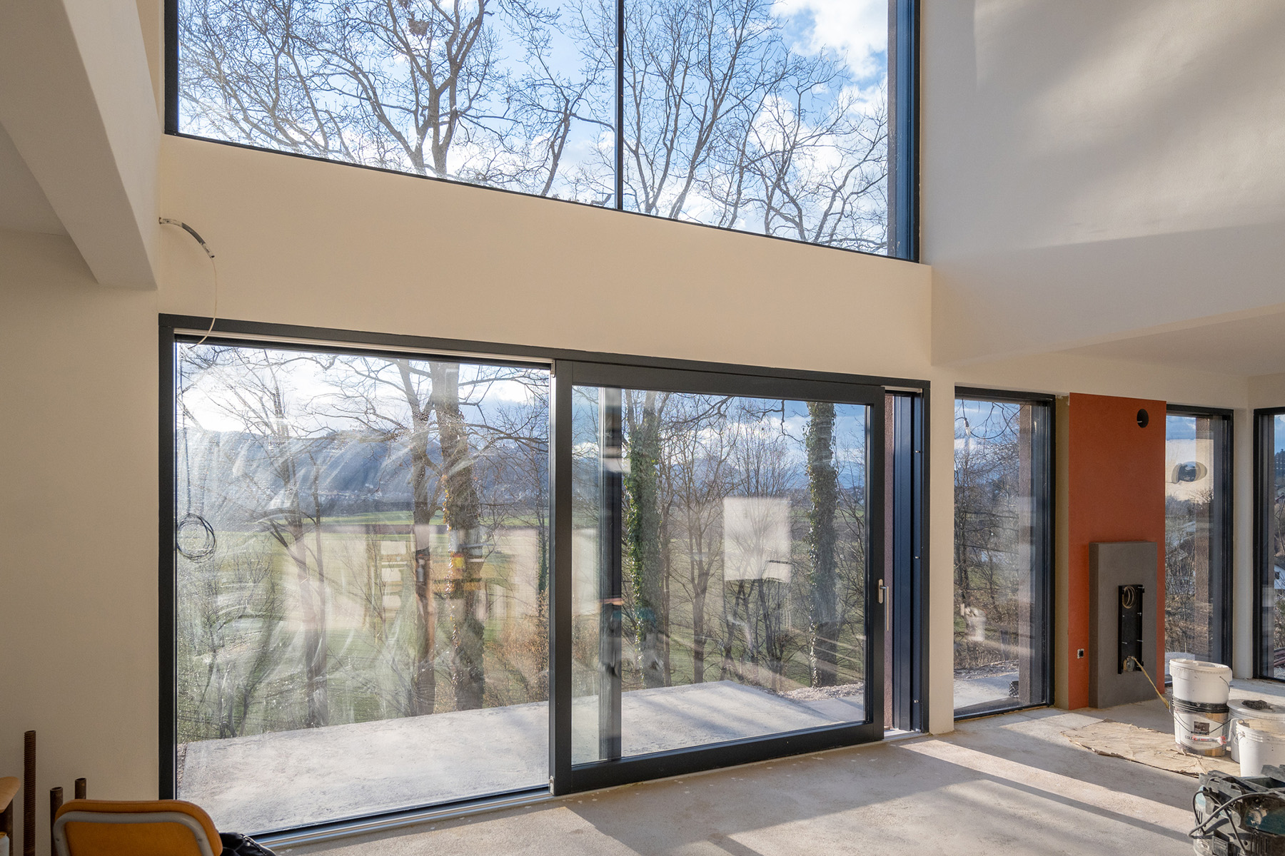 Room with Large Windows